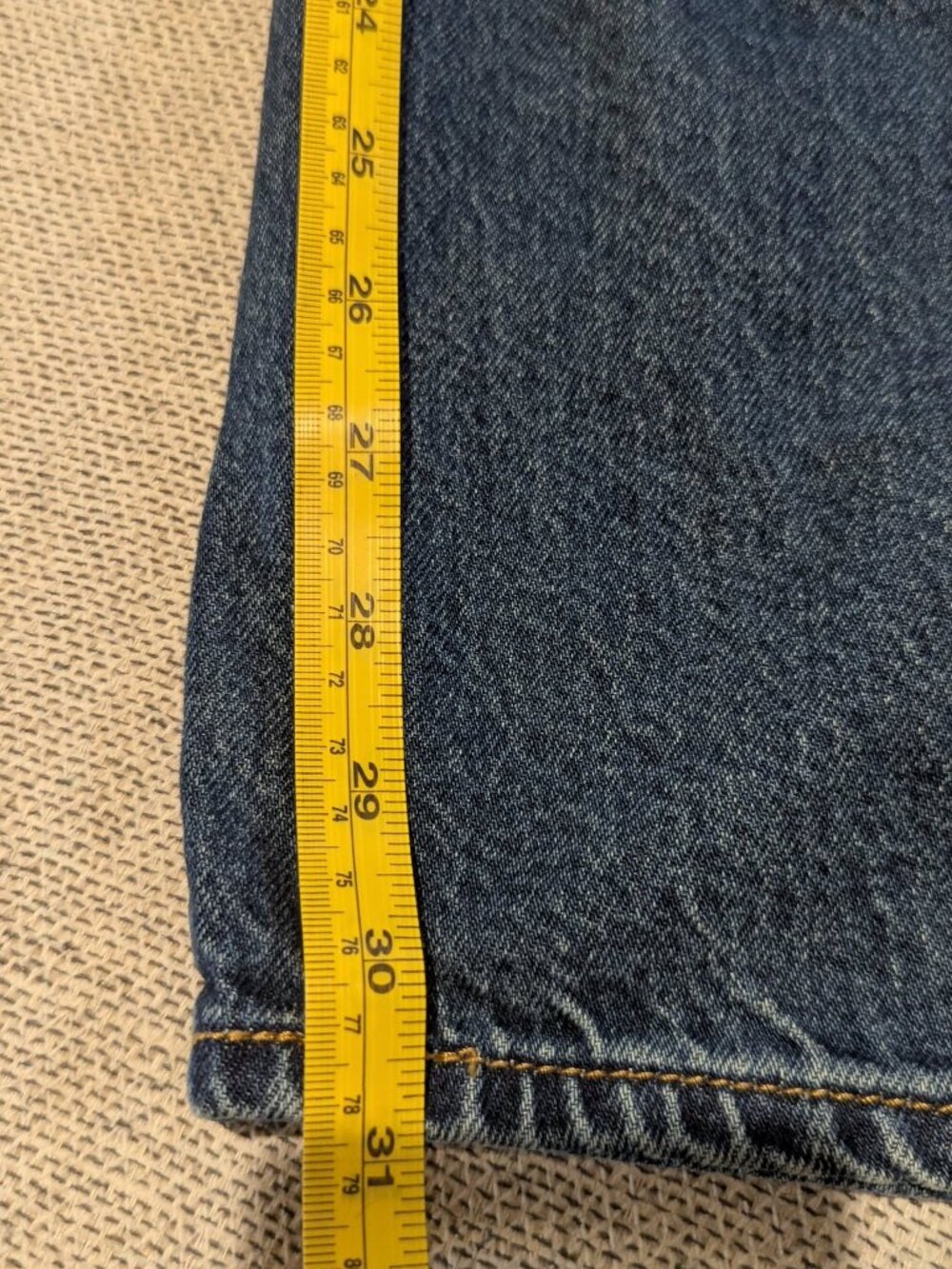 Levi’s Premium Baggy Dad Barrel Jeans Size 27 Blue Denim - Picture 9 of 9